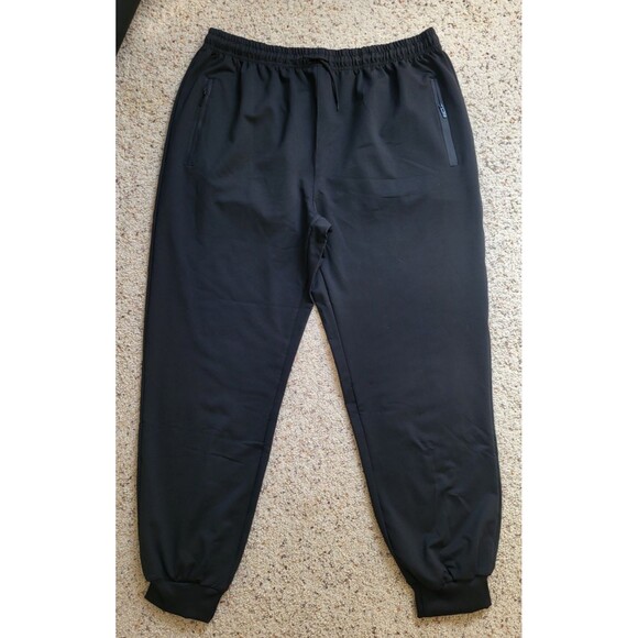Mens 3XL Gym Track Pants with Zipper Pockets - 3 Pk Navy, Gray and Black NWOT - Picture 2 of 4